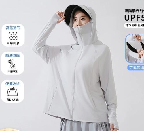 夏季户外防晒衣男女同款防紫外线宽松大码防晒服冰丝外套